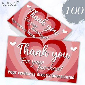 100 Thank You Cards